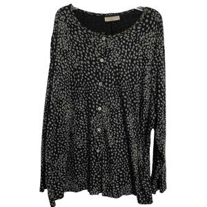 Notations woman sweater top with built in cardigan size XL